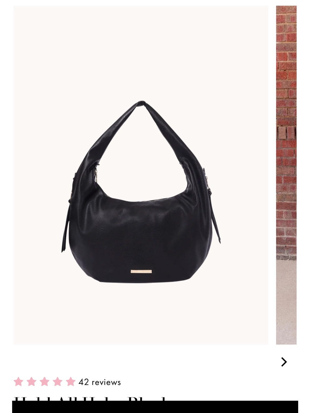 Poppy & Peonies - Hold All Hobo Black